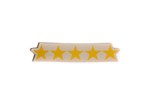 General 5 Stars Decal -Yellow
