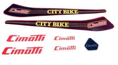 Cimatti City Bike OEM Decal Sticker Set
