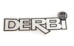 Derbi Sticker with Globe