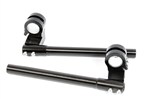 Aluminum Clip-On Riser Bars -Black