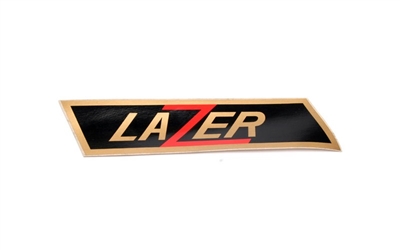 Lazer Gold and Black Decal -Left Side