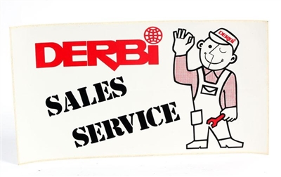 Derbi Sales and Service Sticker