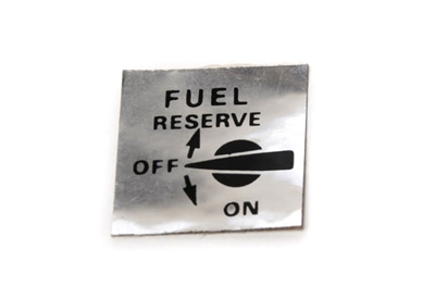 Fuel Reserve Sticker