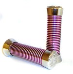 Pink Knurled Lined Grips