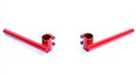 Indigan Double Bolt Clip-on Bar - 30mm Red Edition