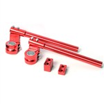 Aluminum Clip-On Riser Bars -Red