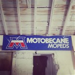 Motobecane Mopeds Vinyl Banner