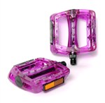 77 House Brand Plastic Pedal -Clear Purple