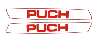 Puch Maxi Simple Red Sticker Set