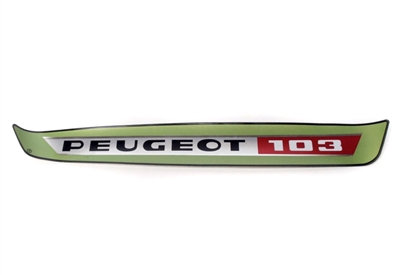 Peugeot Green Right Side Tank Sticker